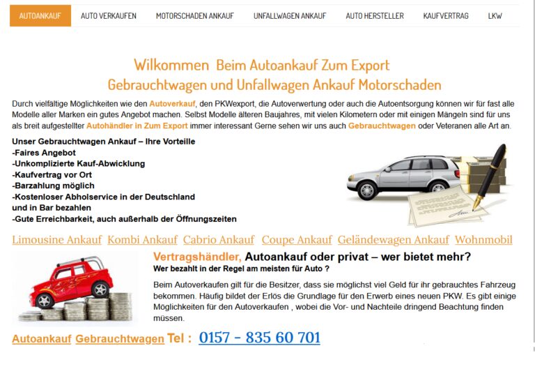 Autoankauf-Arnsberg bewertet das Auto auf neutraler Basis und schleppt das Unfallauto ohne Kosten für den Eigentümer ab