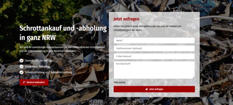 Schrottabholung Neuss: Ihr Partner für fachgerechte und schnelle Abholung von Altmetallen