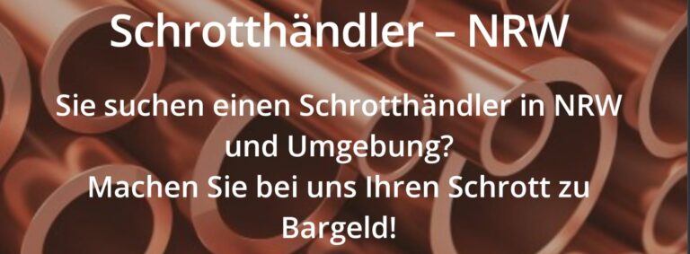 Nachhaltige Altmetallentsorgung: Schrotthändler NRW in Hamm an Ihrer Seite!