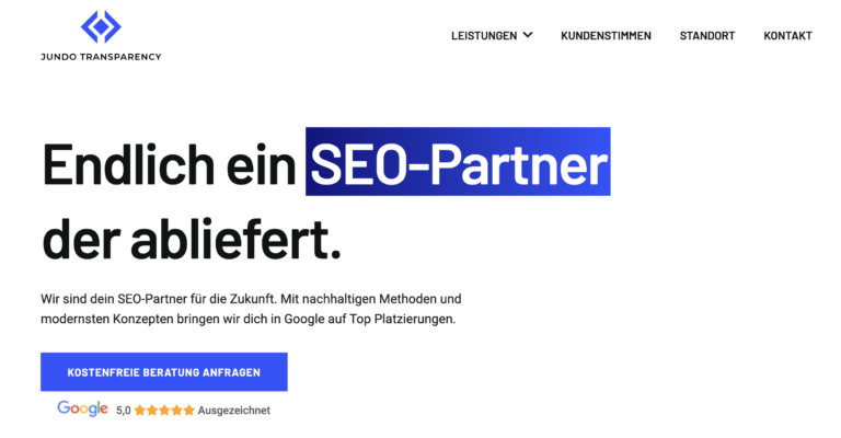 Die Rolle von Content, Technik und Autorität in der SEO von Jundo Transparency in Ratingen